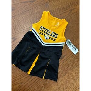 NWT NFL Team Apparel- Steelers Cheering Uniform- Size 2T